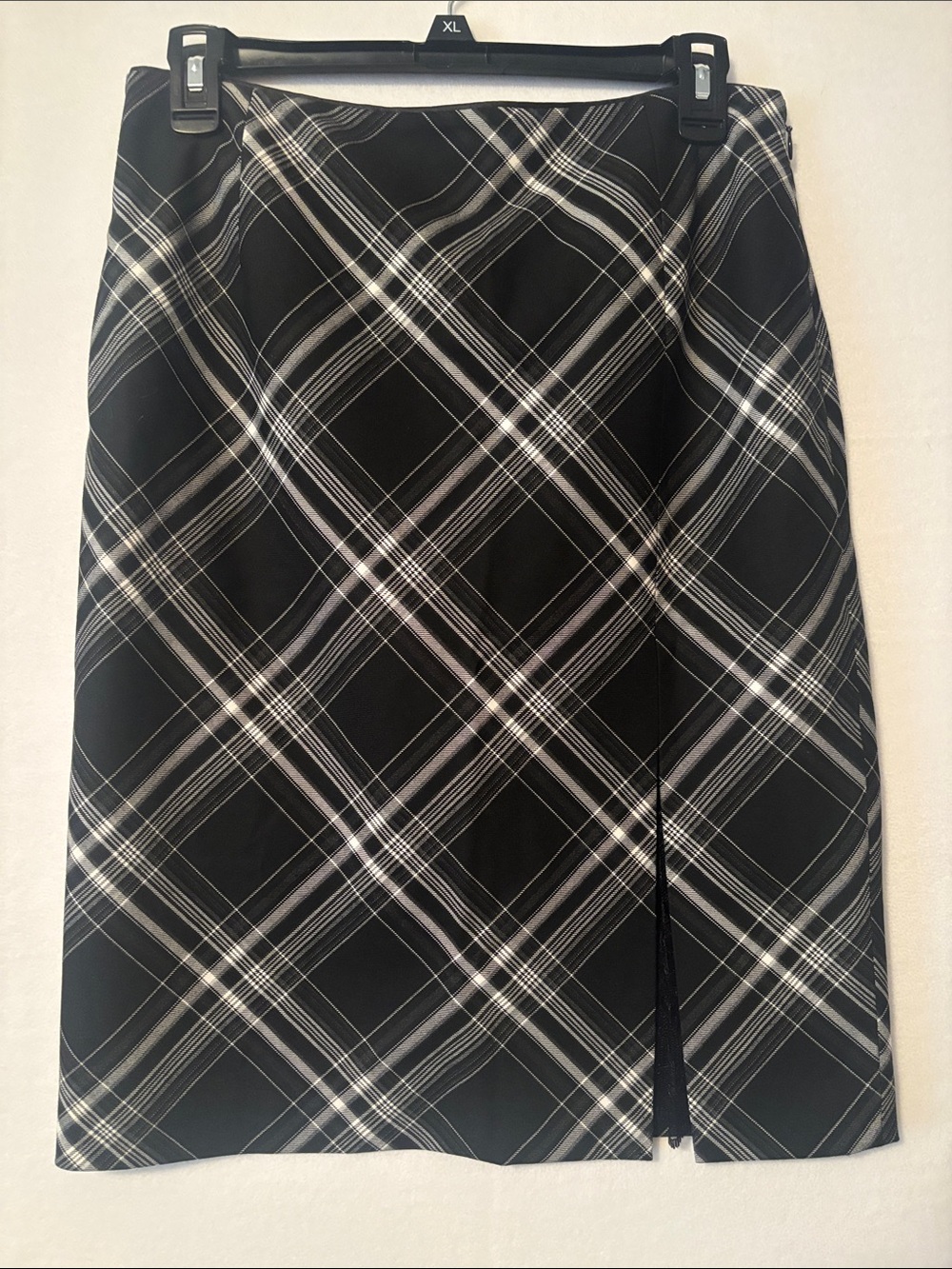 White House Black Market Plaid Pencil Skirt